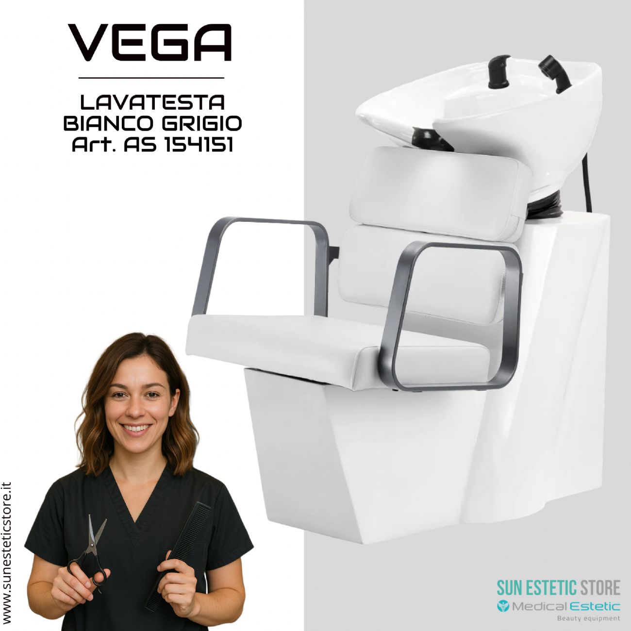 Vega lavatesta parrucchiere in vari colori