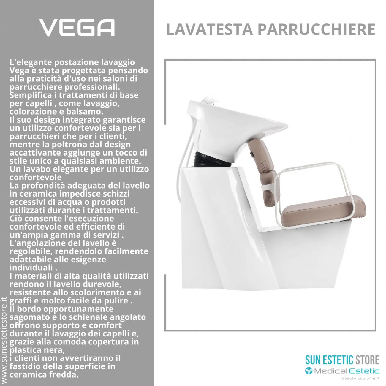 Vega lavatesta parrucchiere in vari colori