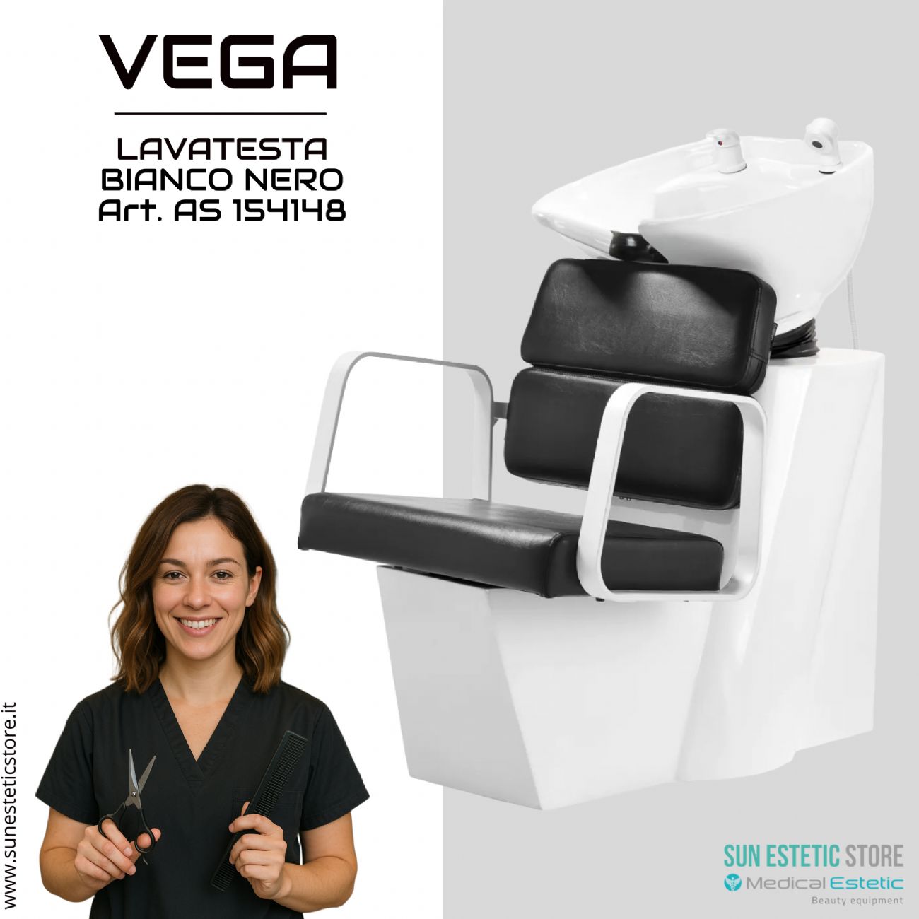 Vega lavatesta parrucchiere in vari colori