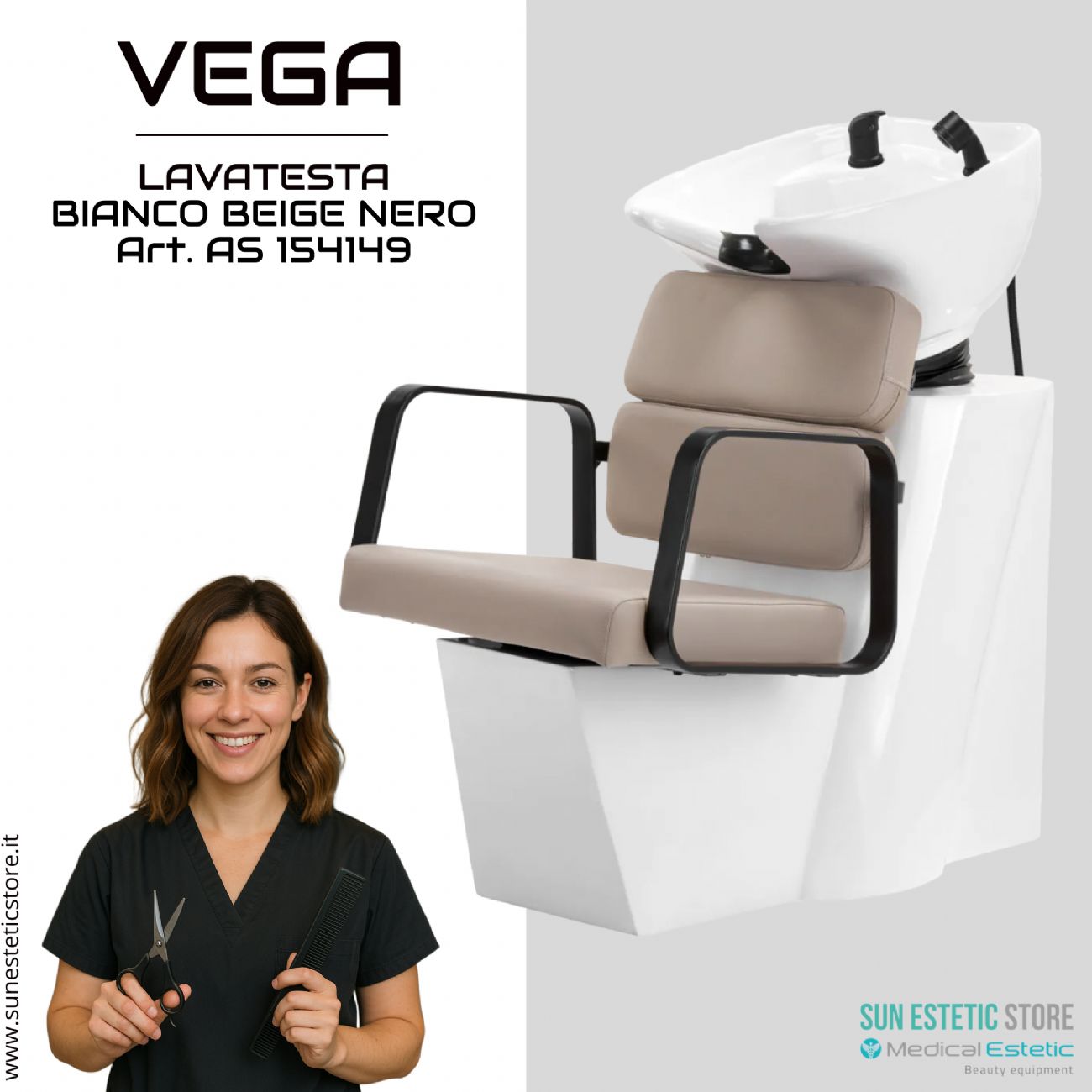 Vega lavatesta parrucchiere in vari colori