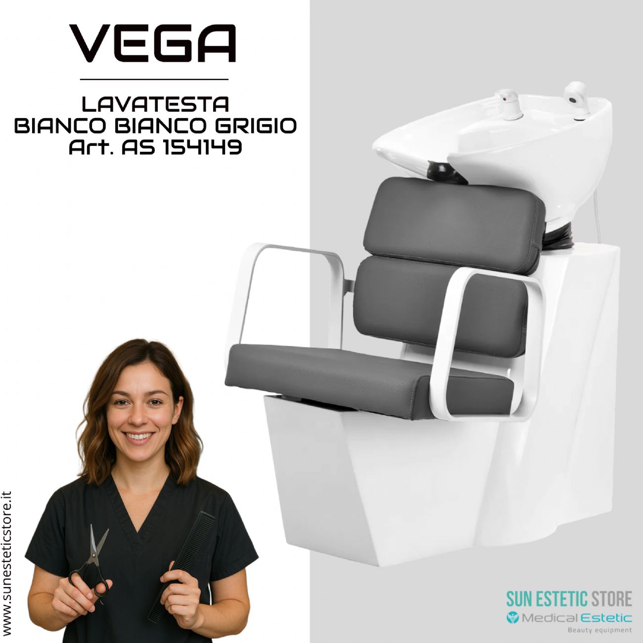 Vega lavatesta parrucchiere in vari colori