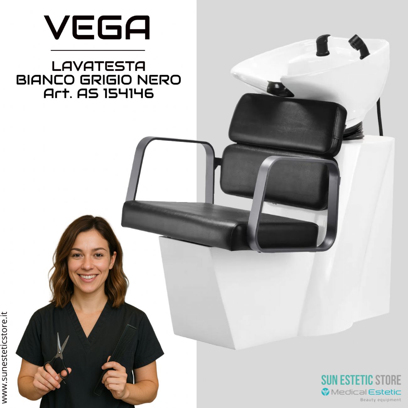 Vega lavatesta parrucchiere in vari colori