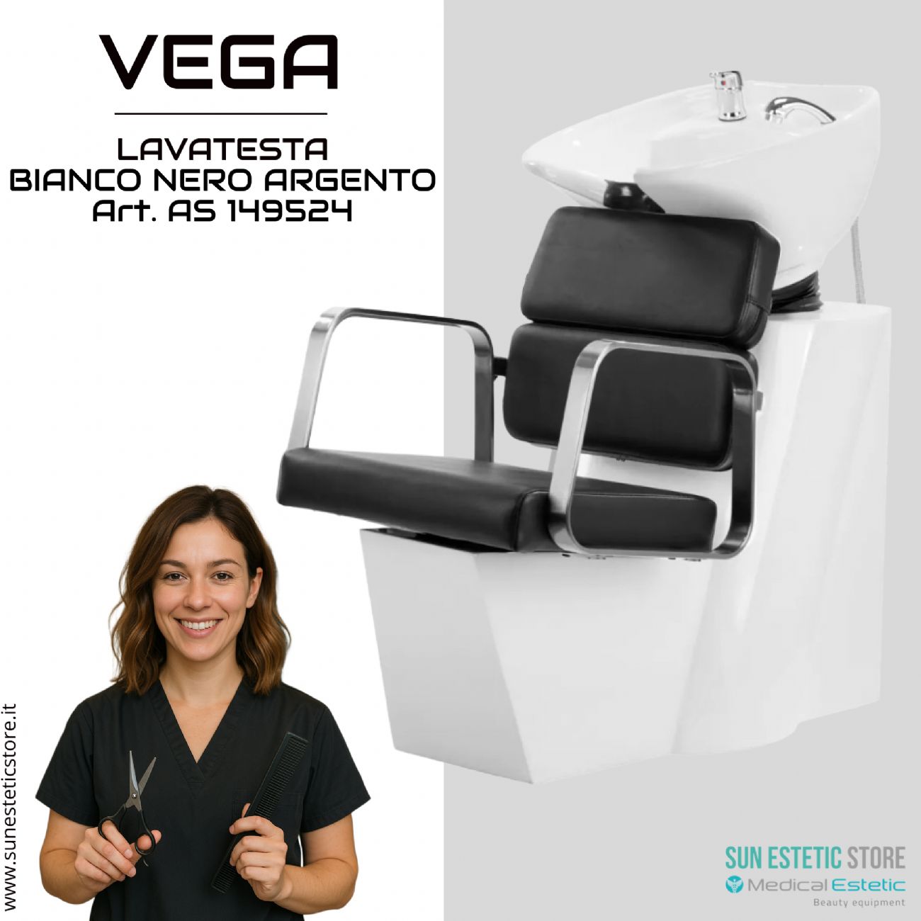 Vega lavatesta parrucchiere in vari colori