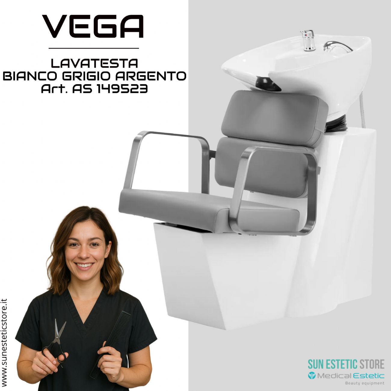 Vega lavatesta parrucchiere in vari colori