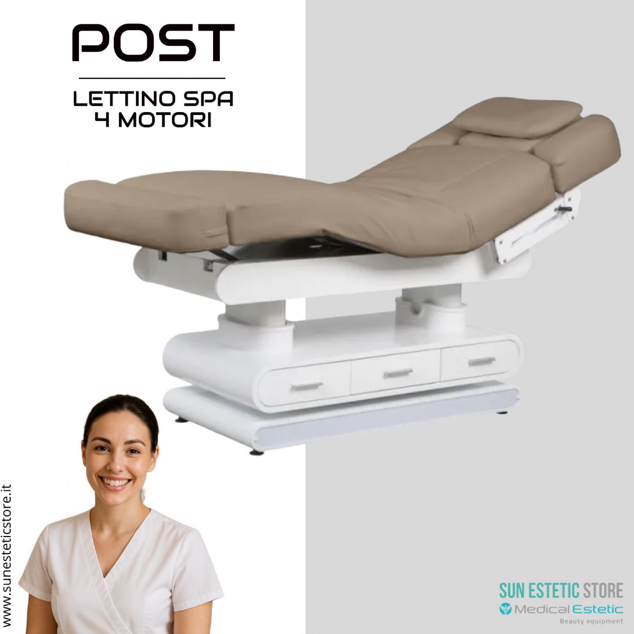 Post lettino massaggio Spa 4 motori