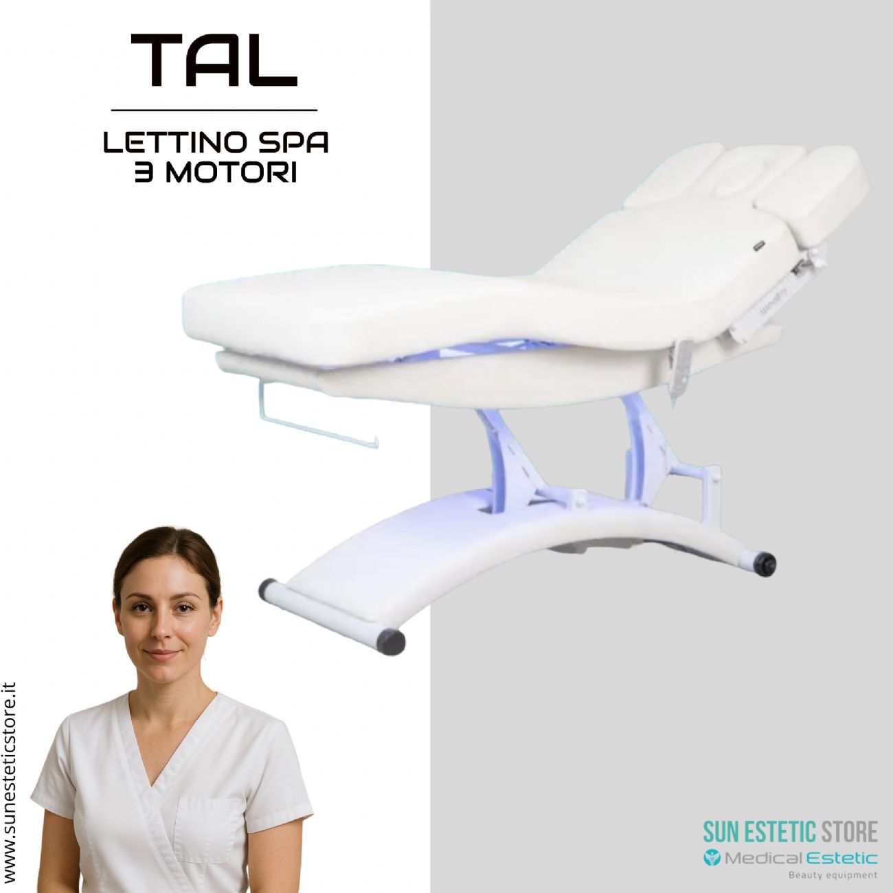 Tal lettino massaggio Spa 3 motori