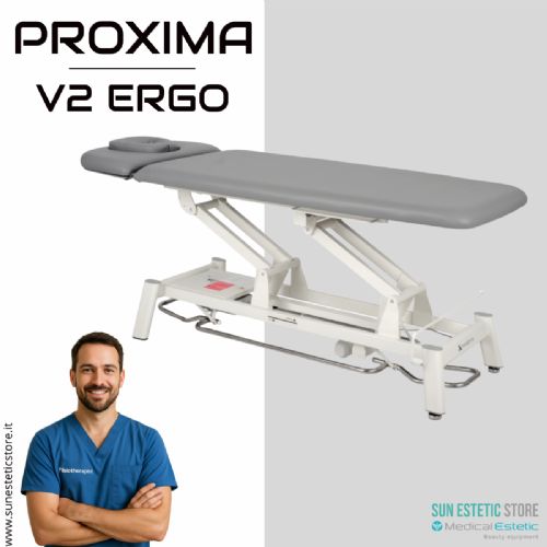 Proxima V2 lettino fisioterapia 2 sezioni 1 motore con perimetrale