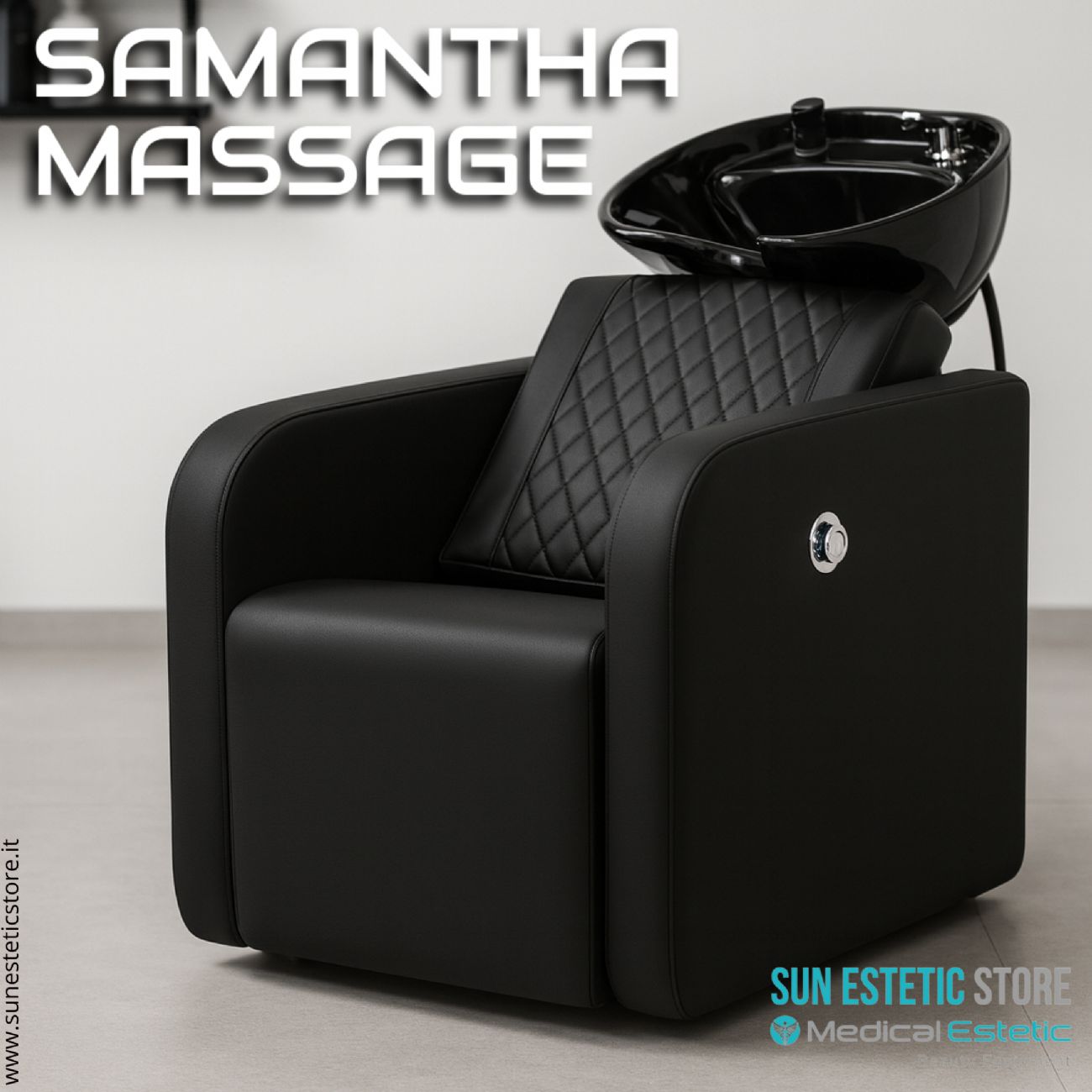 Samantha Massage lavatesta lavaggio con alzagambe e massaggio