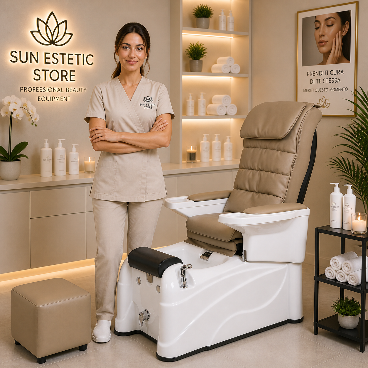 Relief poltrona pedicure spa motorizzata