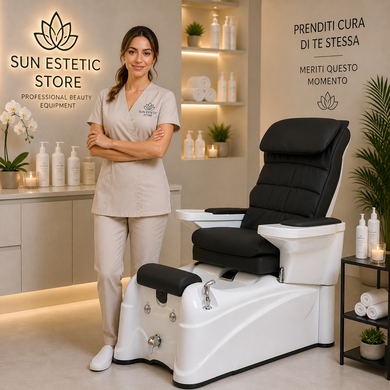 Relief poltrona pedicure spa motorizzata
