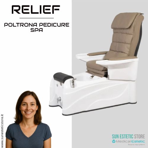 Relief poltrona pedicure spa motorizzata