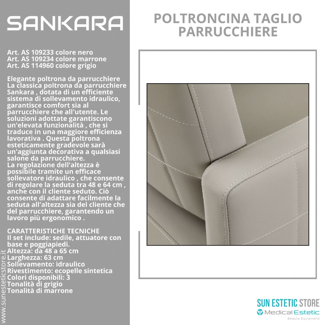 Sankara poltroncina taglio parrucchiere