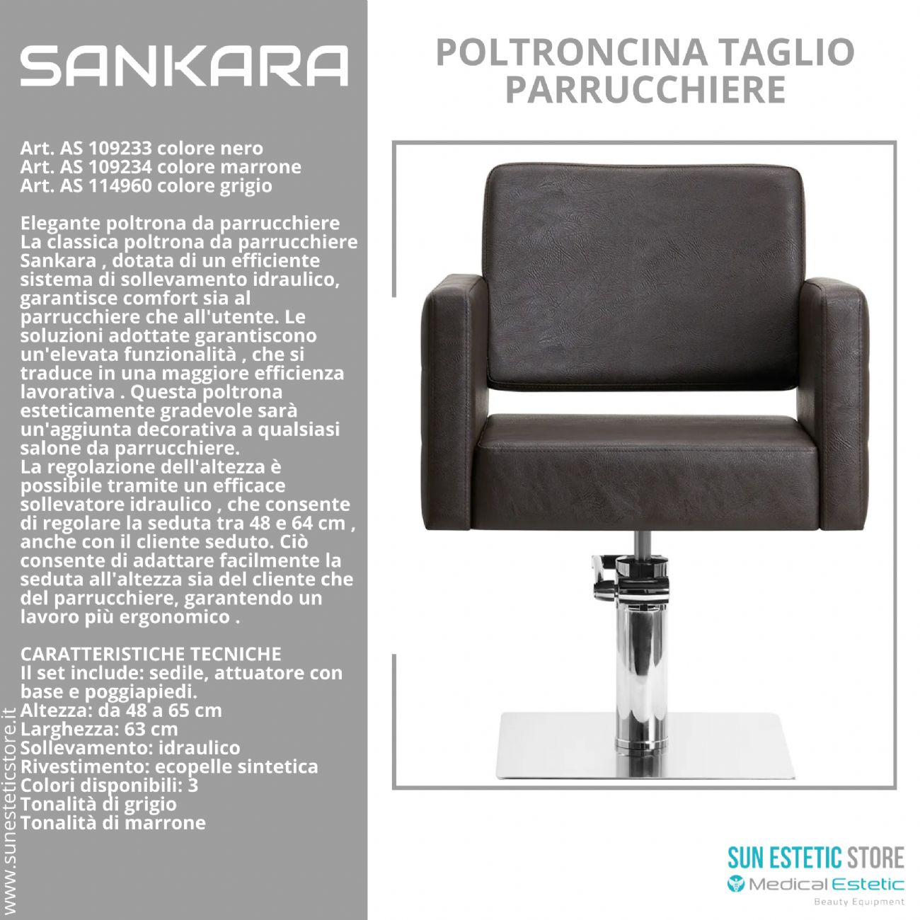 Sankara poltroncina taglio parrucchiere