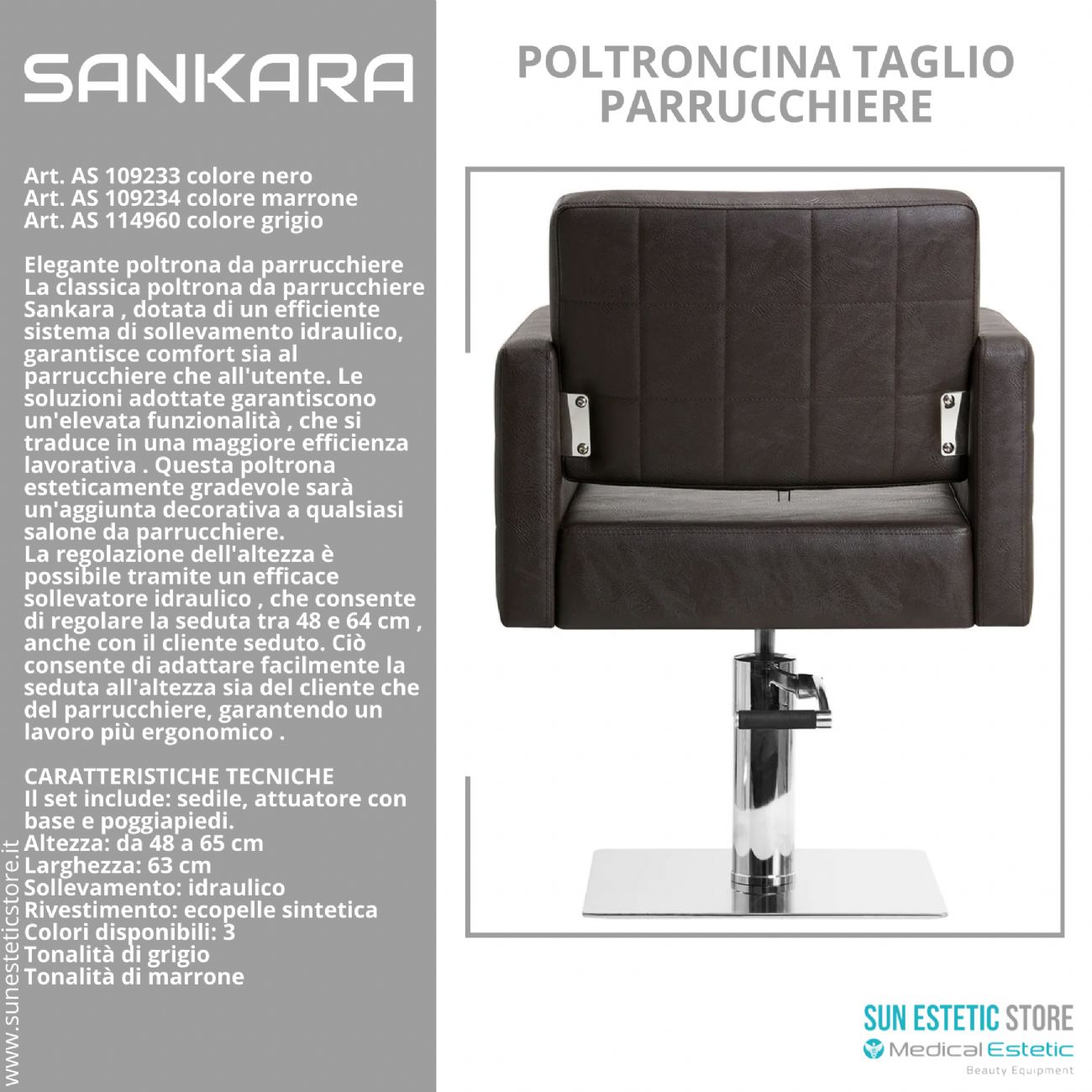 Sankara poltroncina taglio parrucchiere