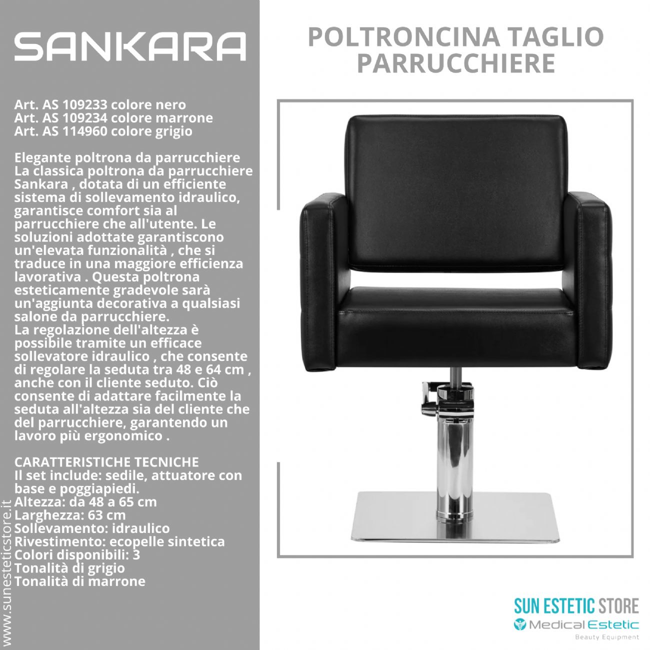 Sankara poltroncina taglio parrucchiere
