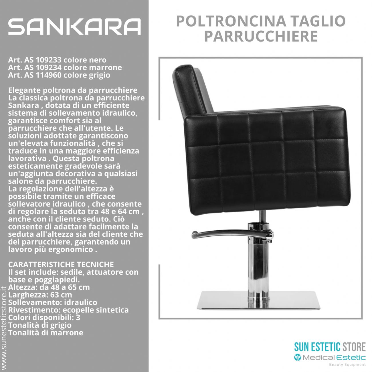 Sankara poltroncina taglio parrucchiere