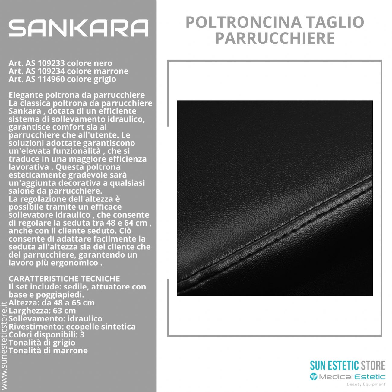 Sankara poltroncina taglio parrucchiere