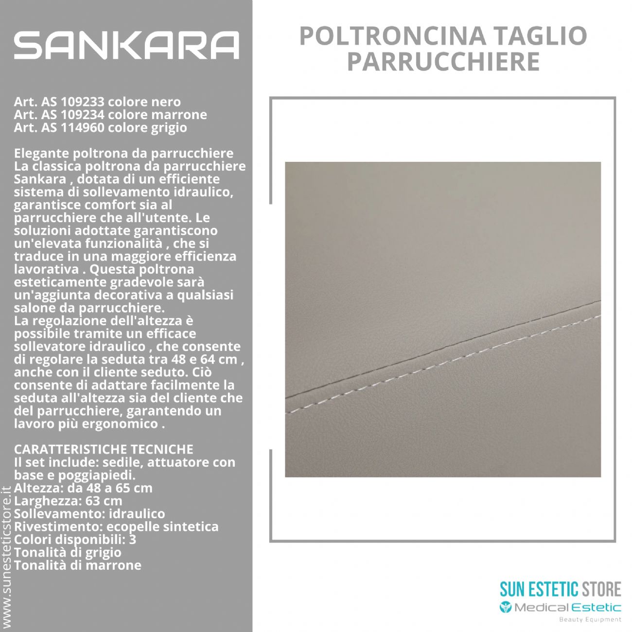 Sankara poltroncina taglio parrucchiere