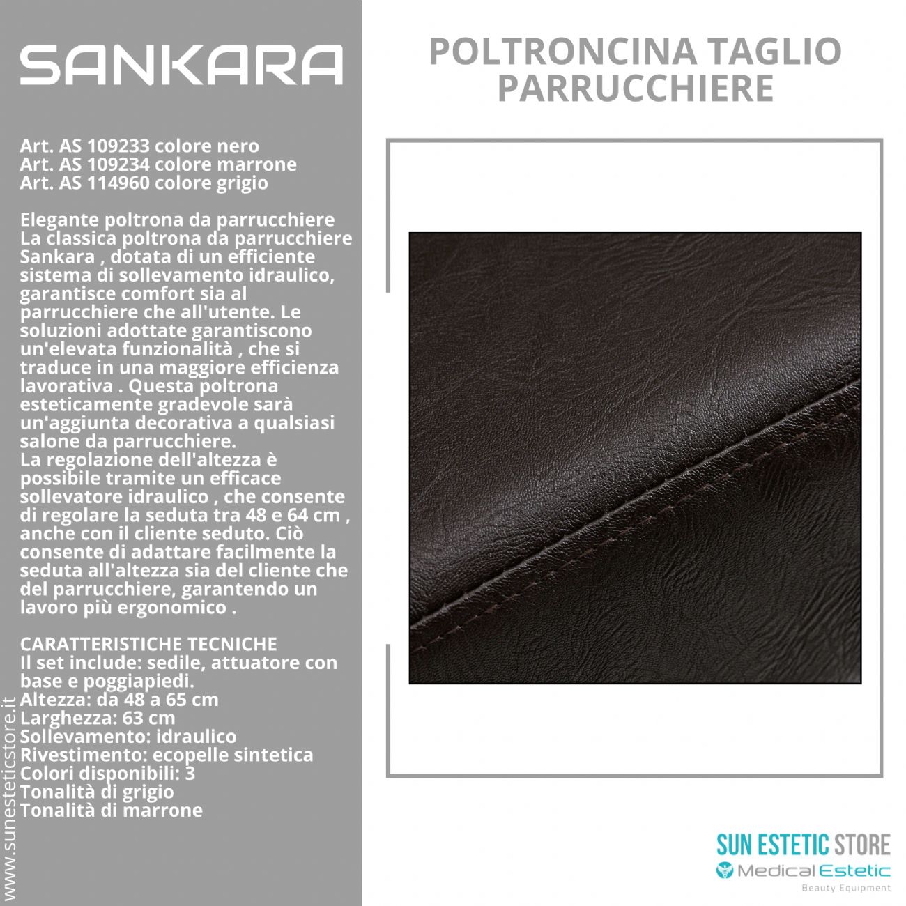 Sankara poltroncina taglio parrucchiere