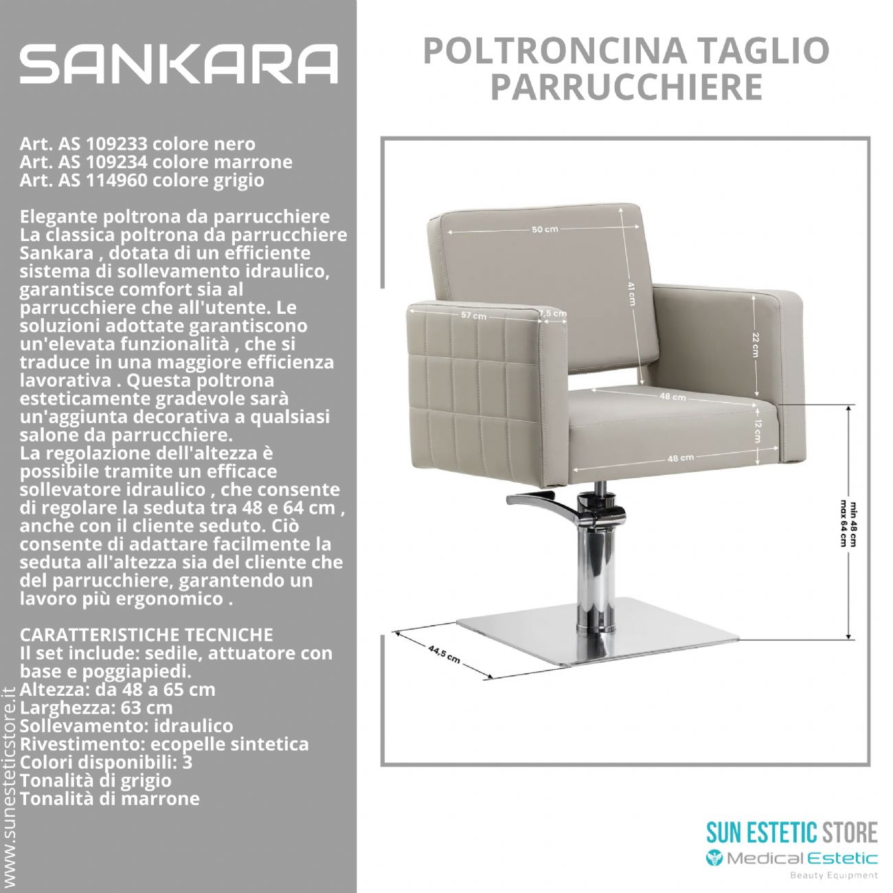 Sankara poltroncina taglio parrucchiere