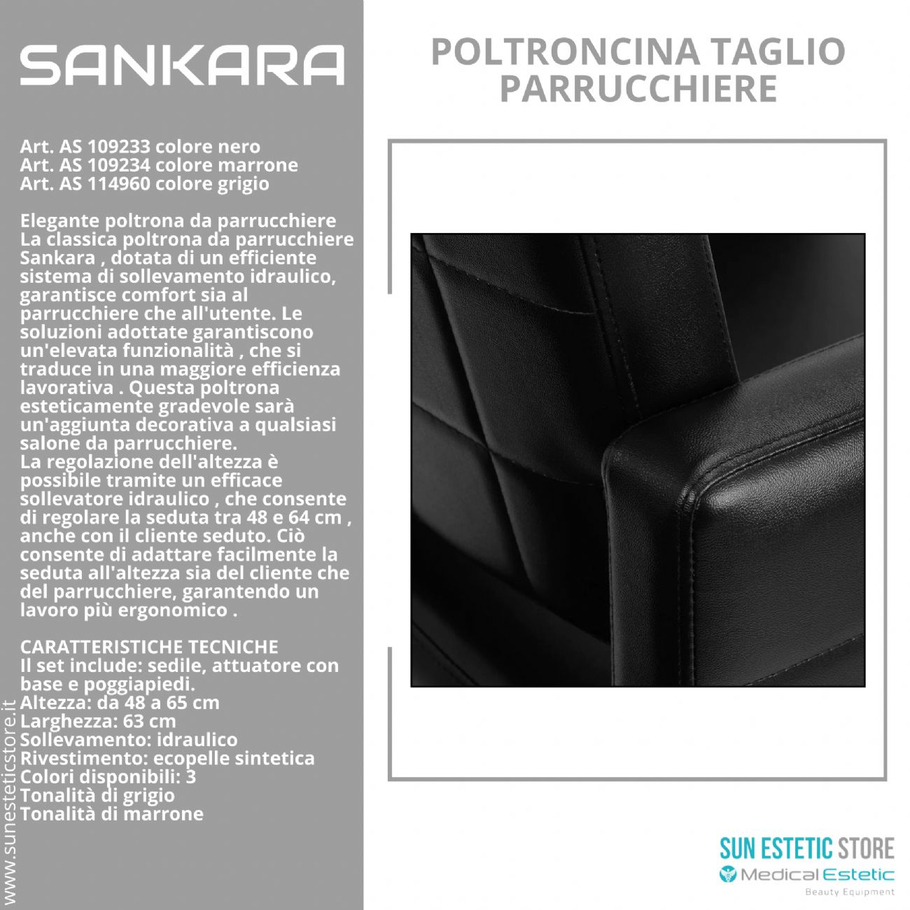 Sankara poltroncina taglio parrucchiere