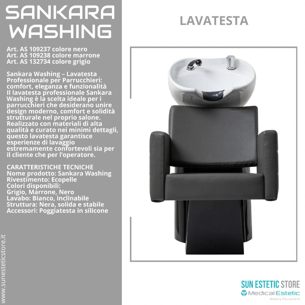 Sankara washing lavatesta parrucchiere