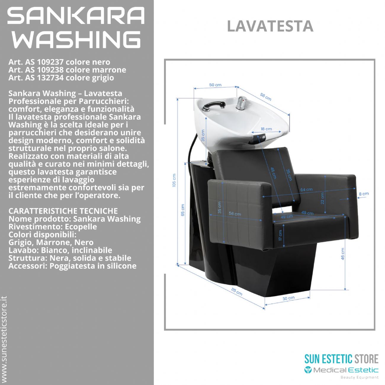 Sankara washing lavatesta parrucchiere