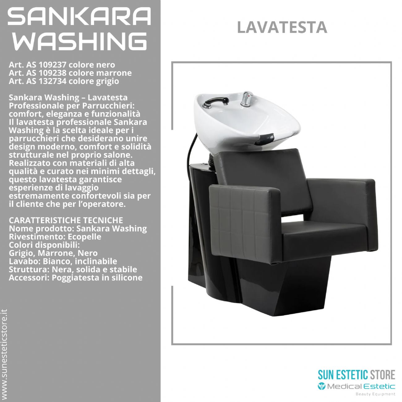 Sankara washing lavatesta parrucchiere