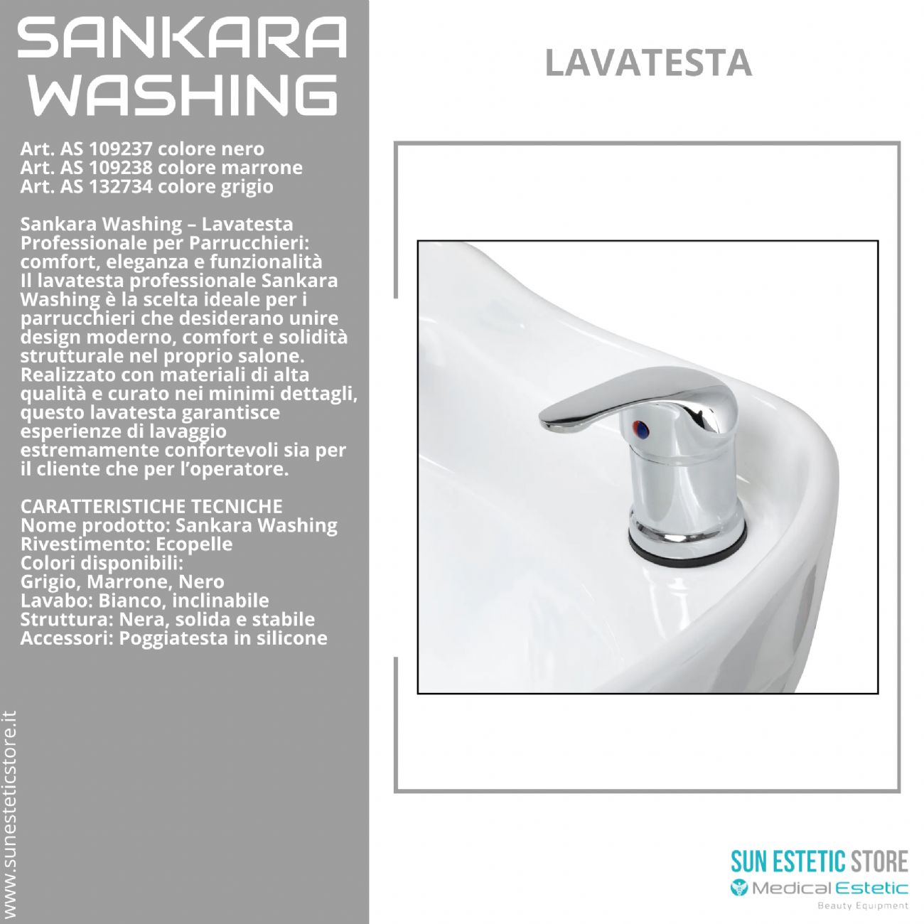 Sankara washing lavatesta parrucchiere