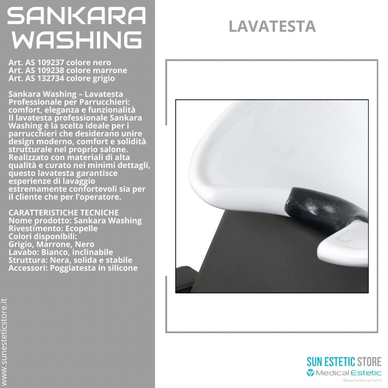 Sankara washing lavatesta parrucchiere