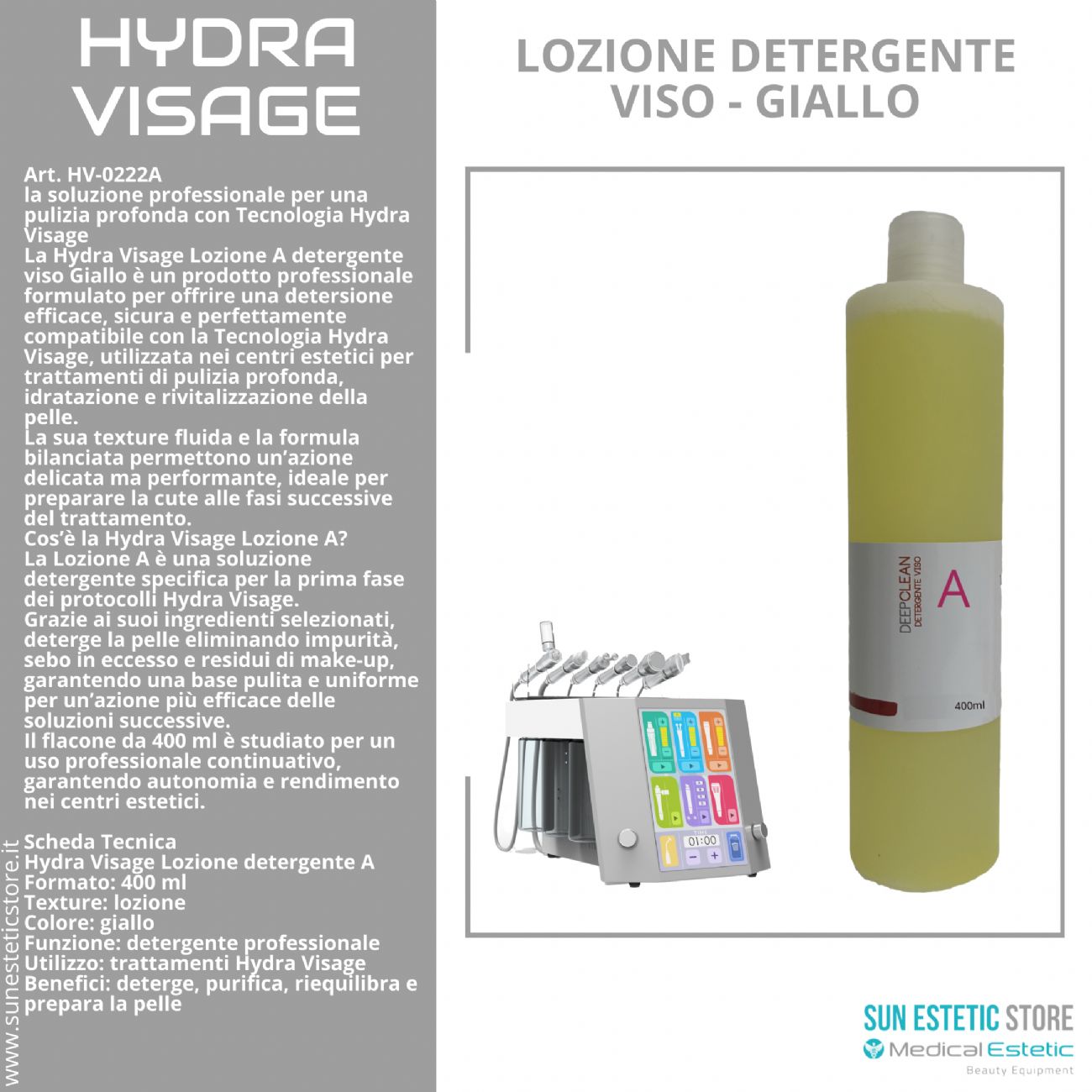 Hydra Visage A lozione detergente viso - Giallo