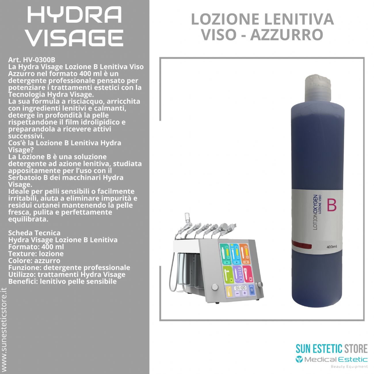 Hydra Visage B lozione viso - Azzurro