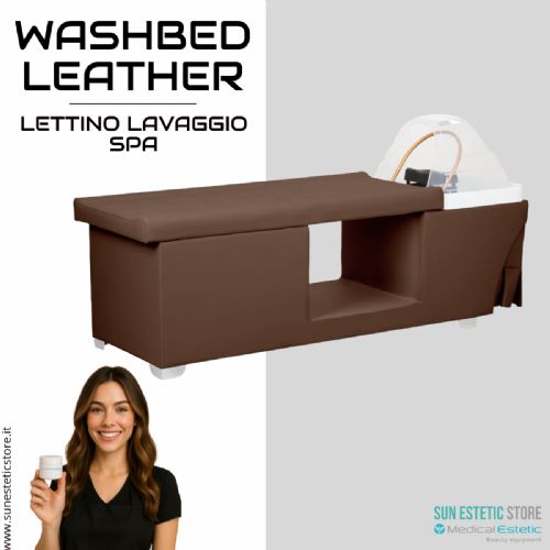 Washbed Leather lettino lavaggio spa con vapore