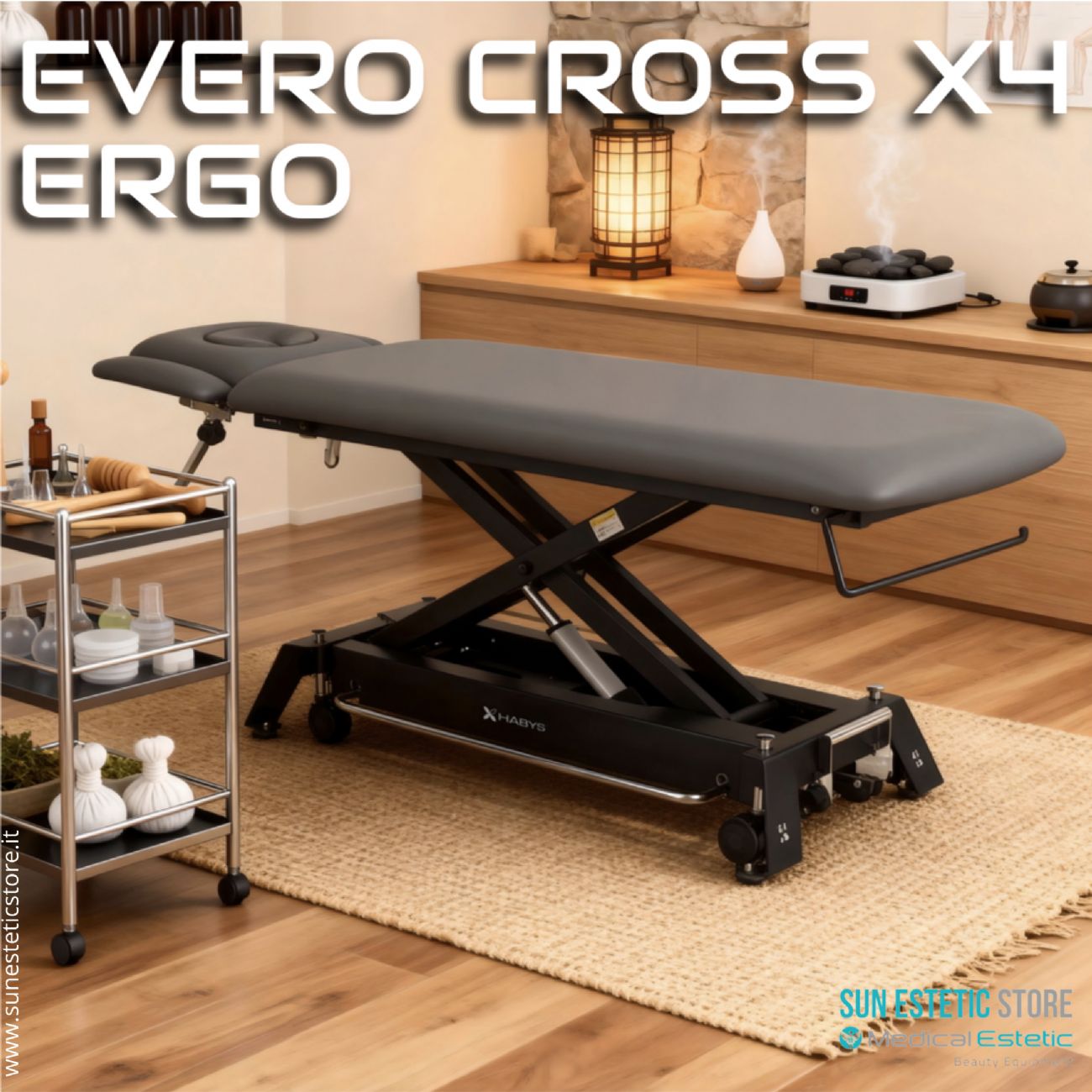 Evero Cross X4 Ergo lettino fisioterapia 4 sezioni