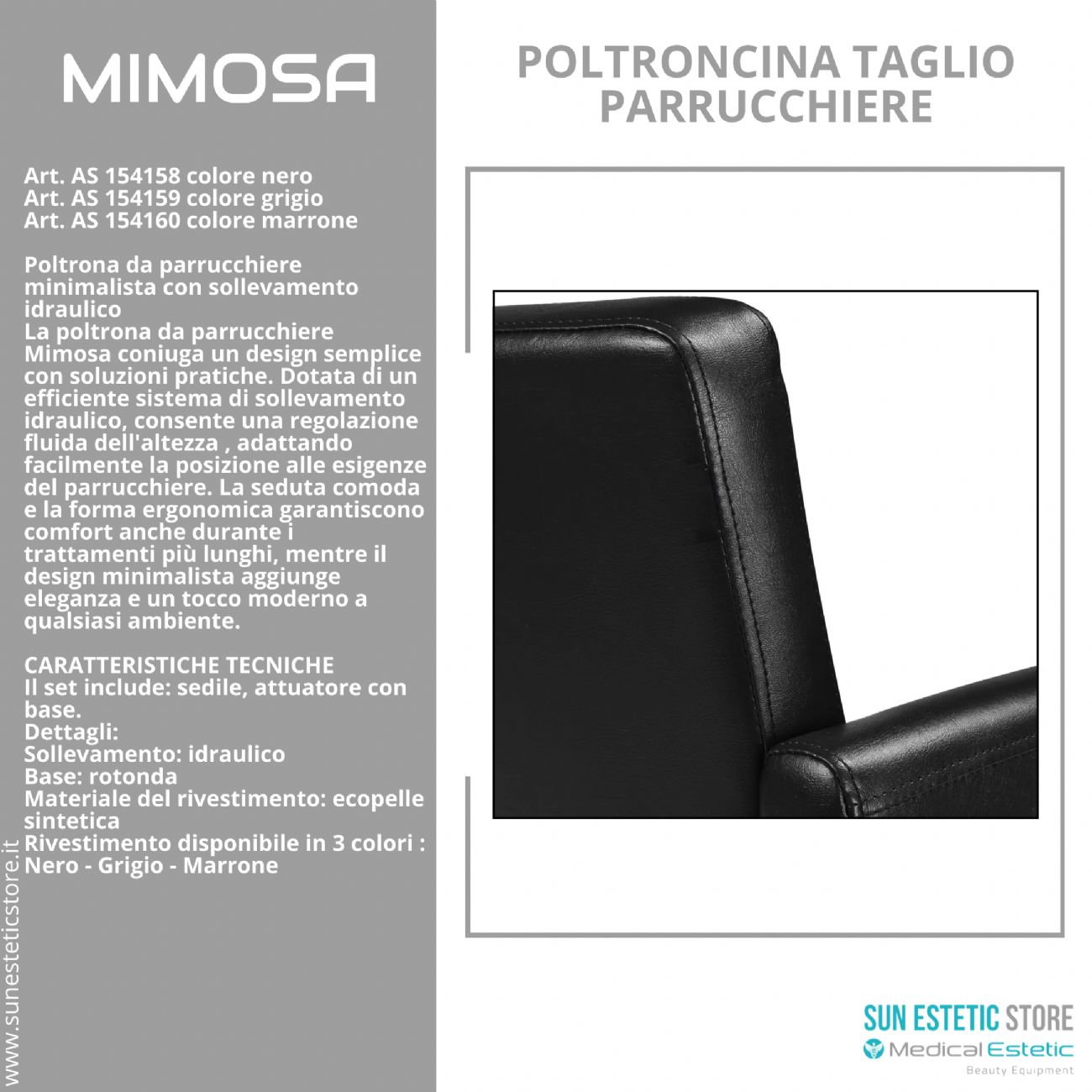 Mimosa poltroncina taglio parrucchiere