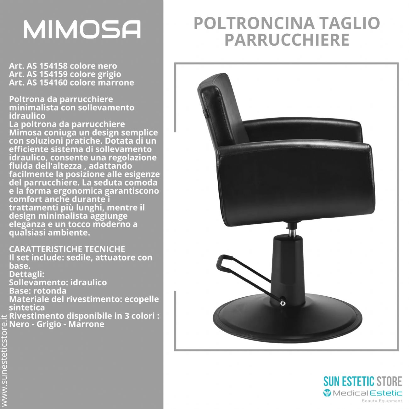 Mimosa poltroncina taglio parrucchiere