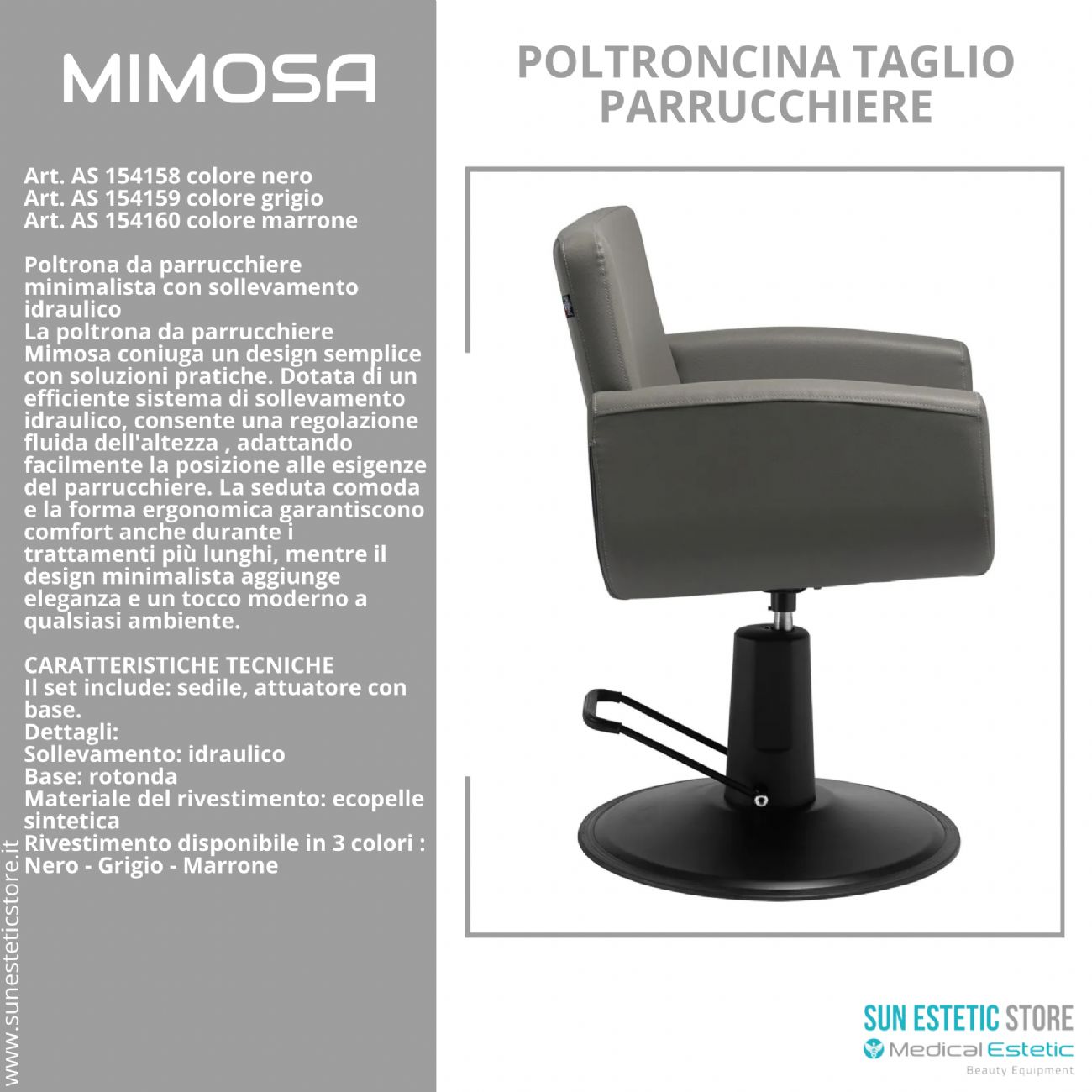 Mimosa poltroncina taglio parrucchiere