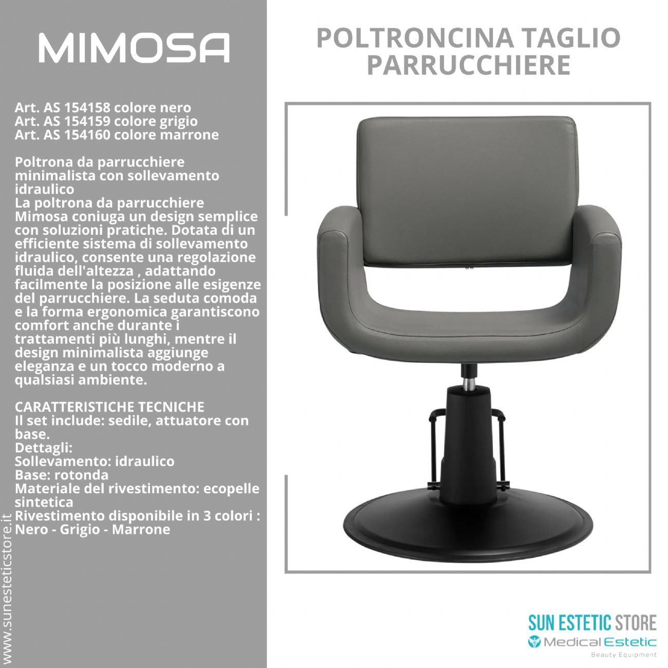 Mimosa poltroncina taglio parrucchiere