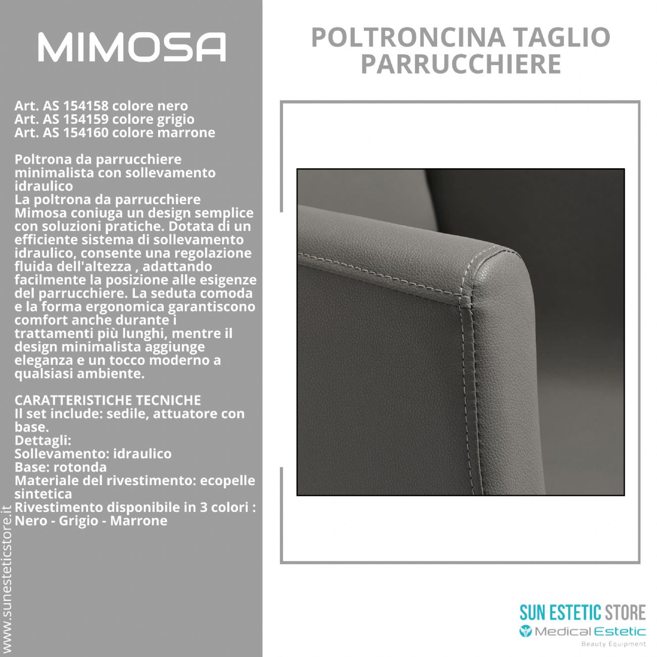 Mimosa poltroncina taglio parrucchiere