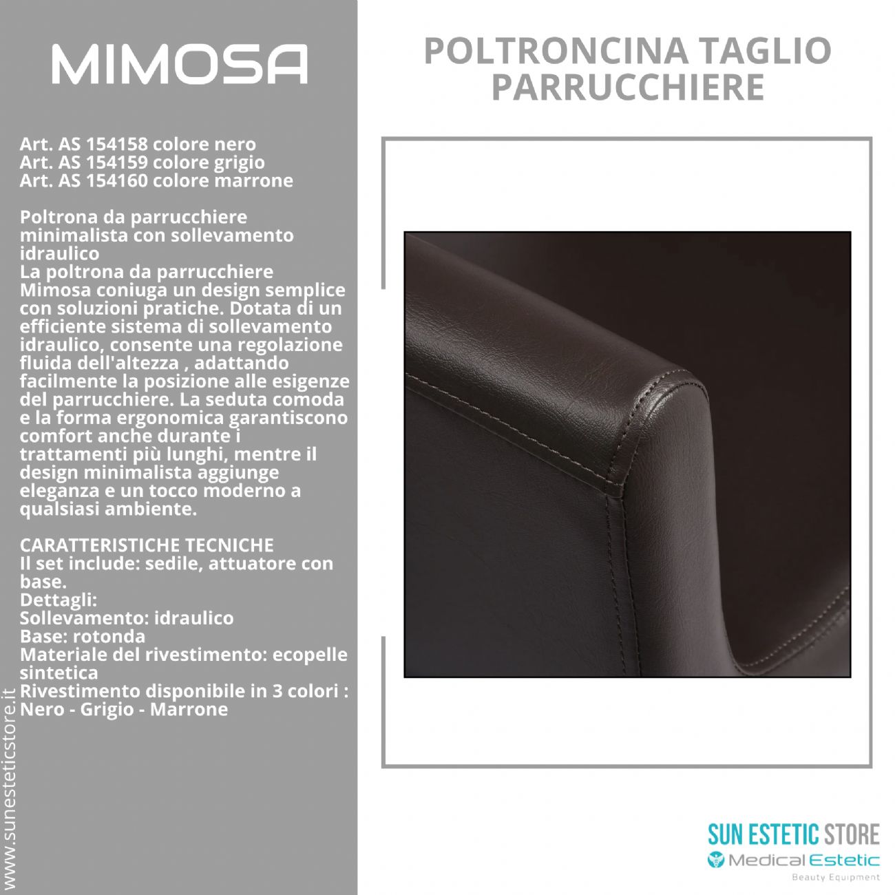 Mimosa poltroncina taglio parrucchiere