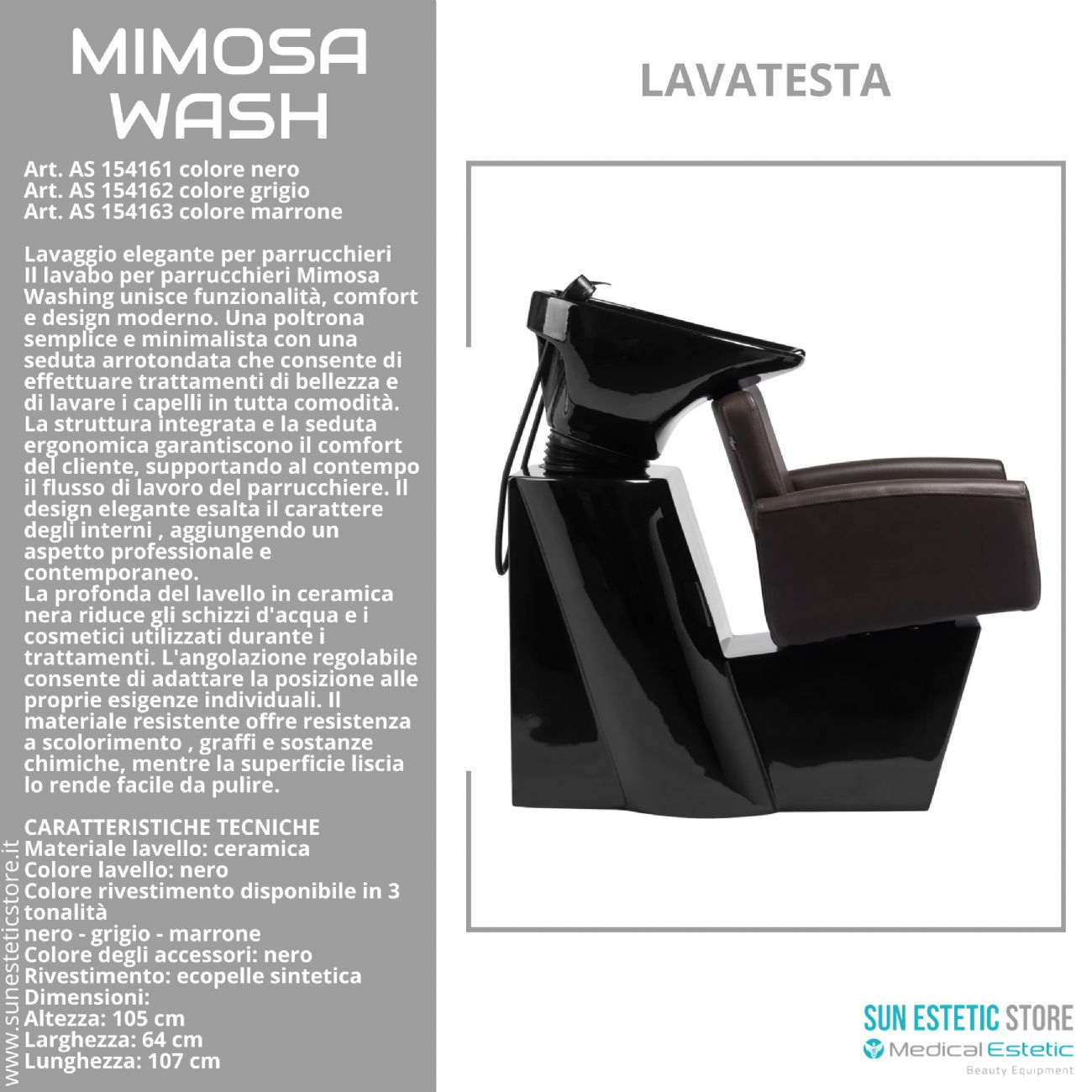 Mimosa Washing poltrona lavatesta lavaggio