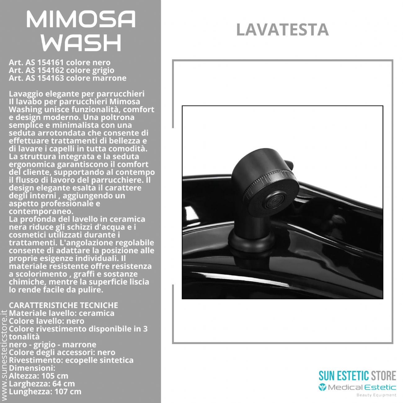 Mimosa Washing poltrona lavatesta lavaggio