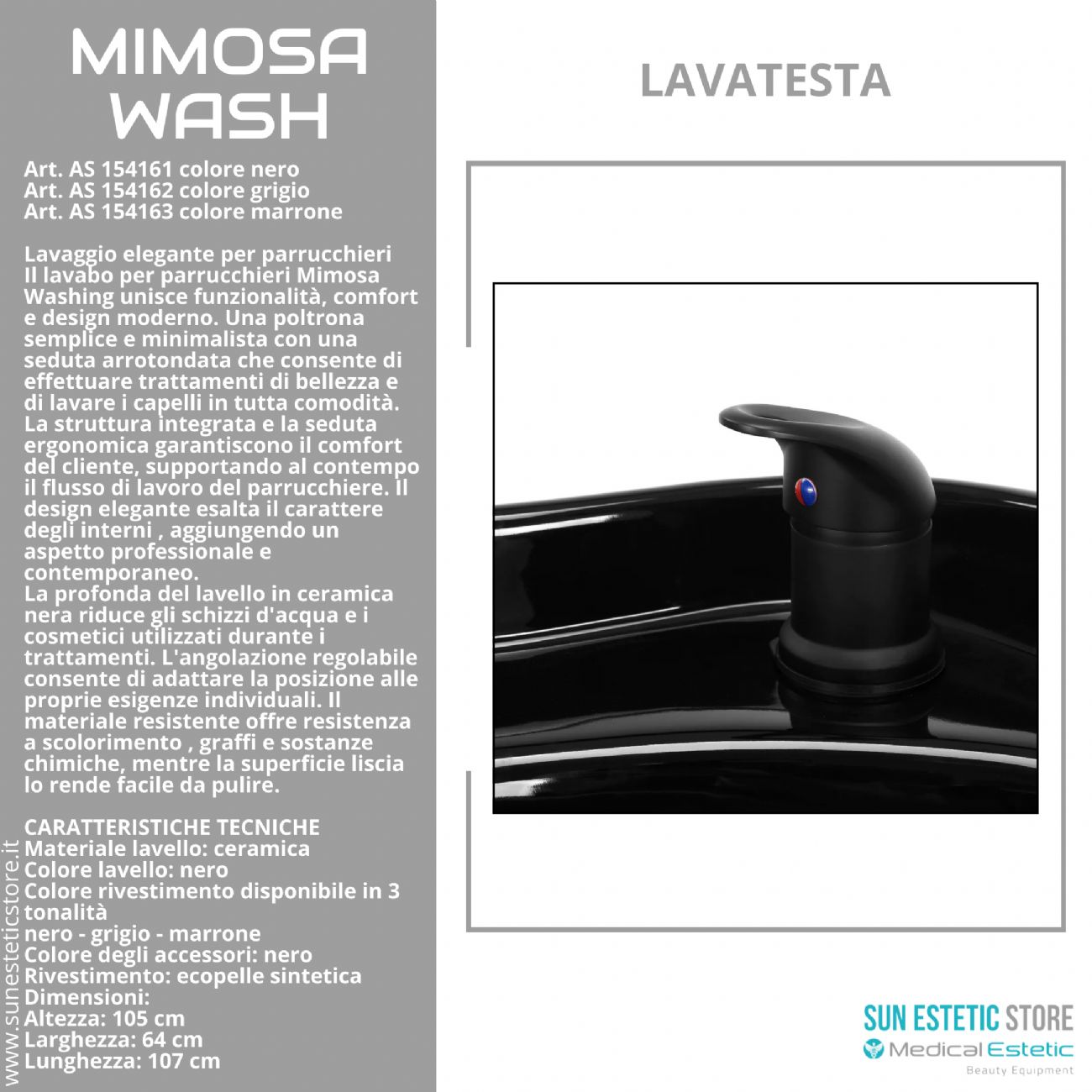 Mimosa Washing poltrona lavatesta lavaggio