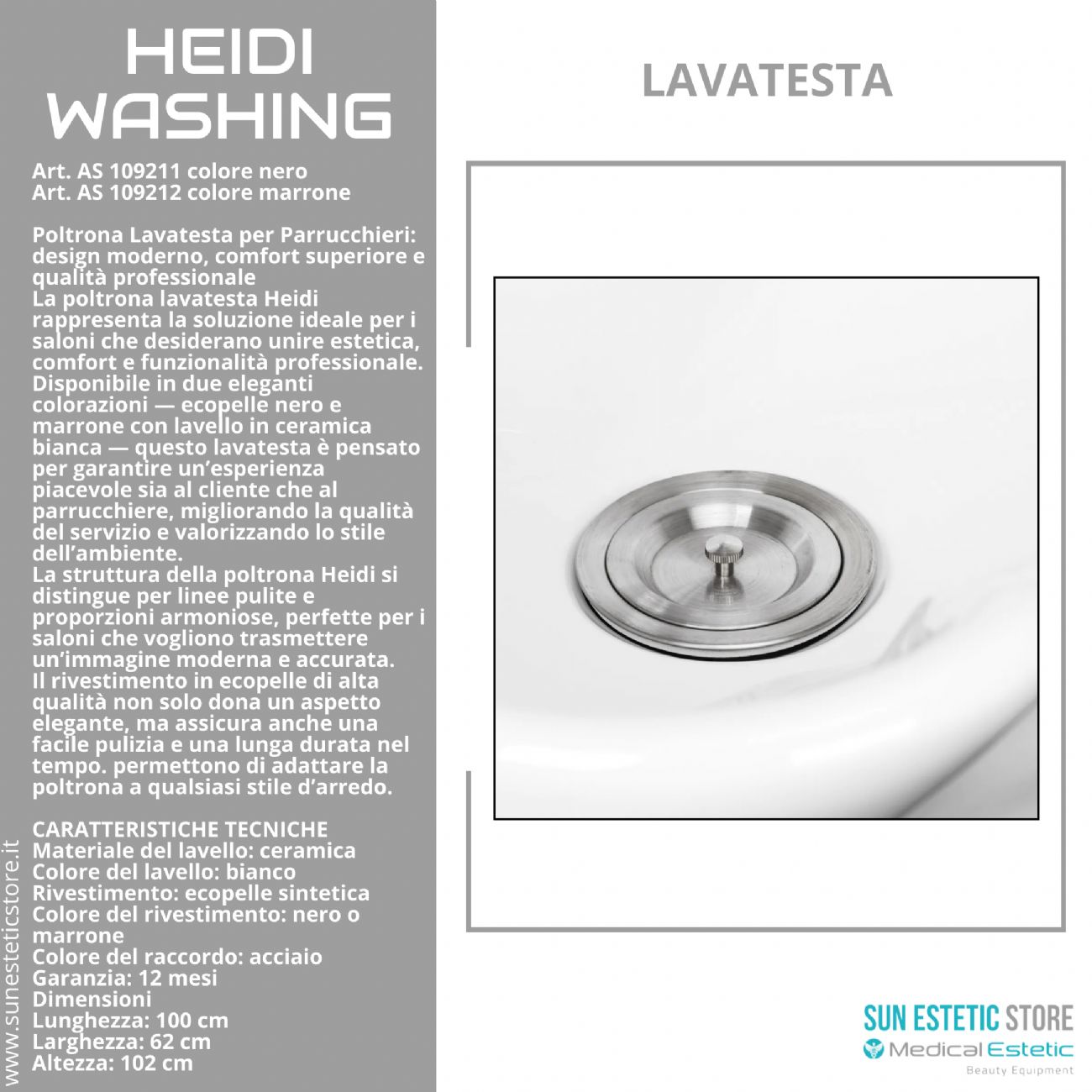 Heidi washing poltrona lavatesta