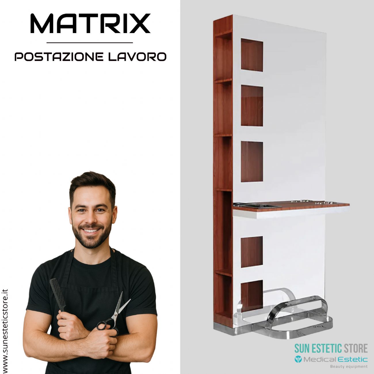 Matrix postazione lavoro parrucchiere