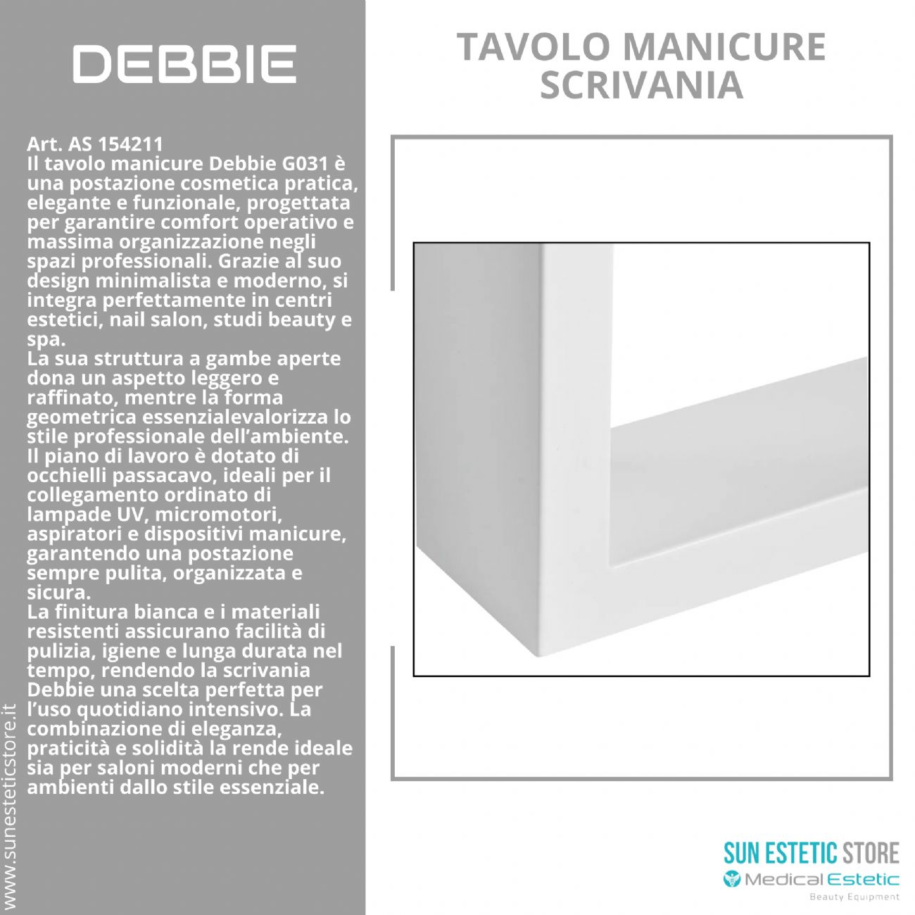 Debbie tavolo manicure scrivania