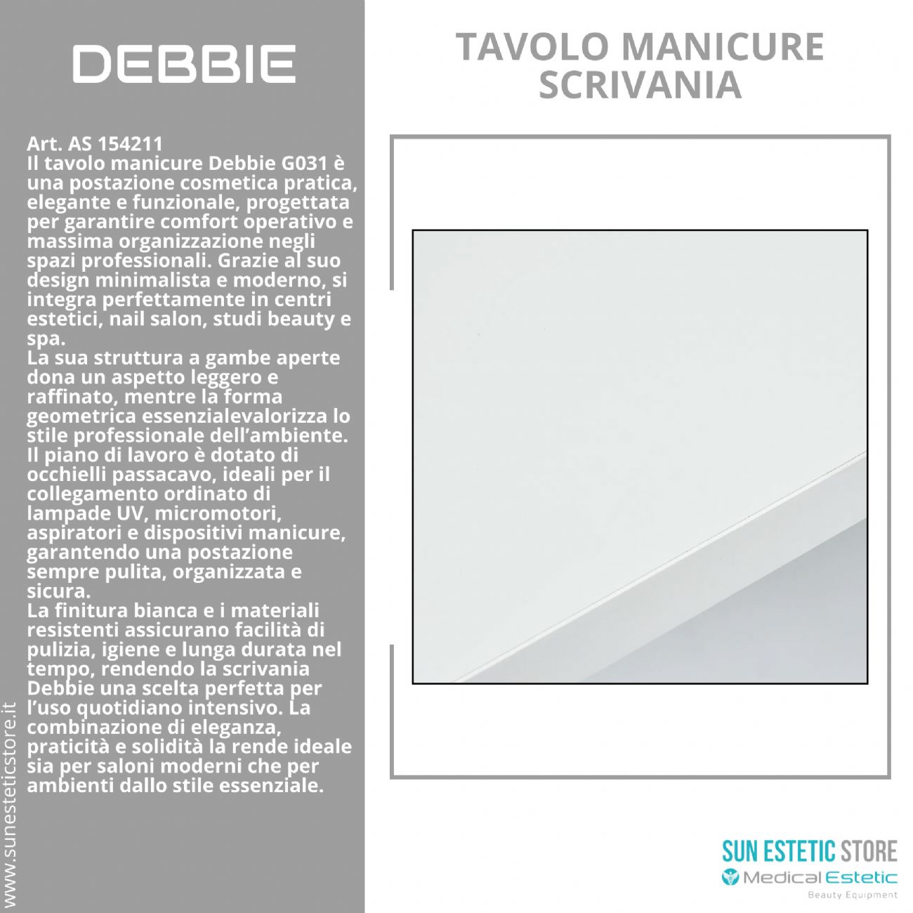 Debbie tavolo manicure scrivania