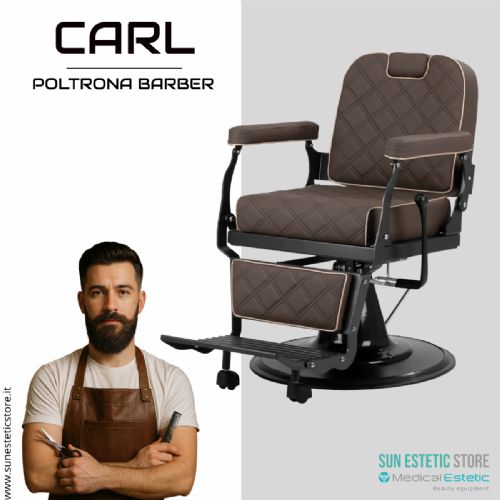 Carl poltrona maschile barber shop