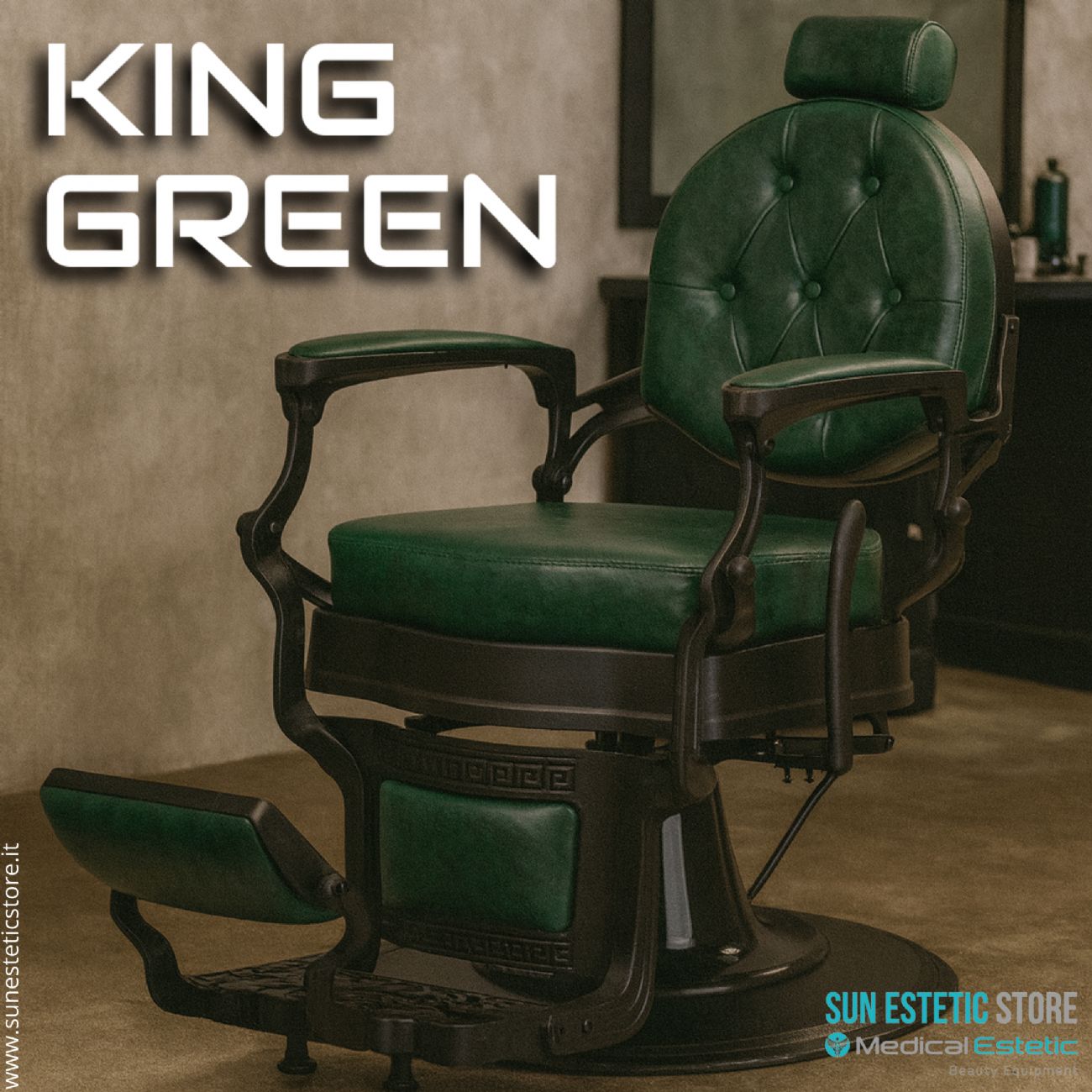 King Antiqued poltrona maschile barbiere Barber shop