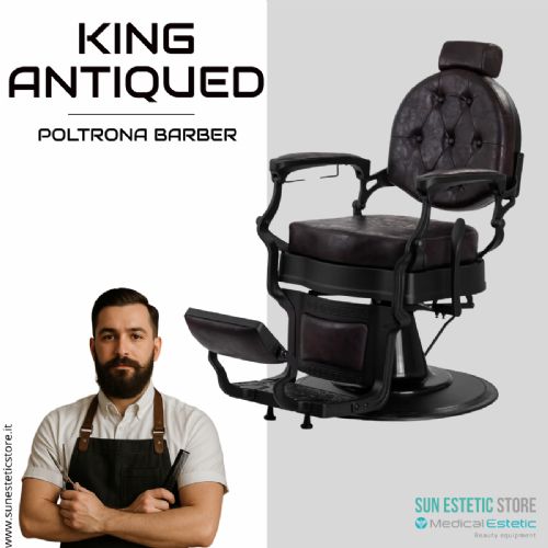 King Antiqued poltrona maschile barbiere Barber shop